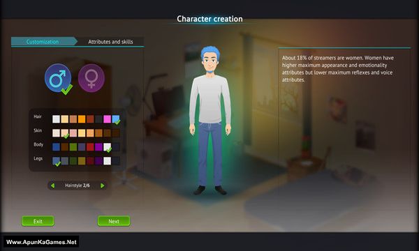 Streamer's Life Screenshot 1, Full Version, PC Game, Download Free