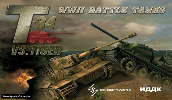 WWII Battle Tanks: T -34 vs. Tiger Cover, Poster, PC Game, Download Free