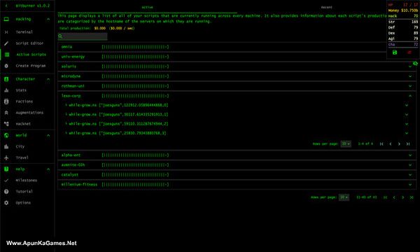 Bitburner Screenshot 1, Full Version, PC Game, Download Free